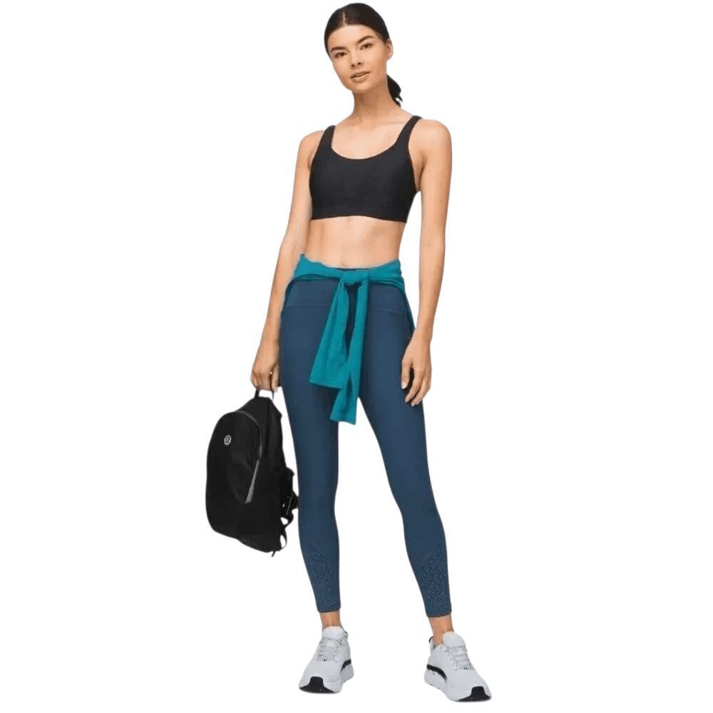 LULULEMON ATHLETICA Run Times Bra 'Black' Size 32D